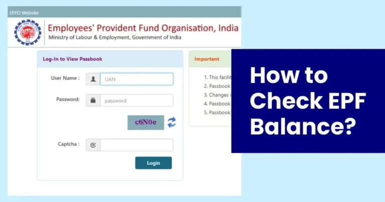 check PF balance online