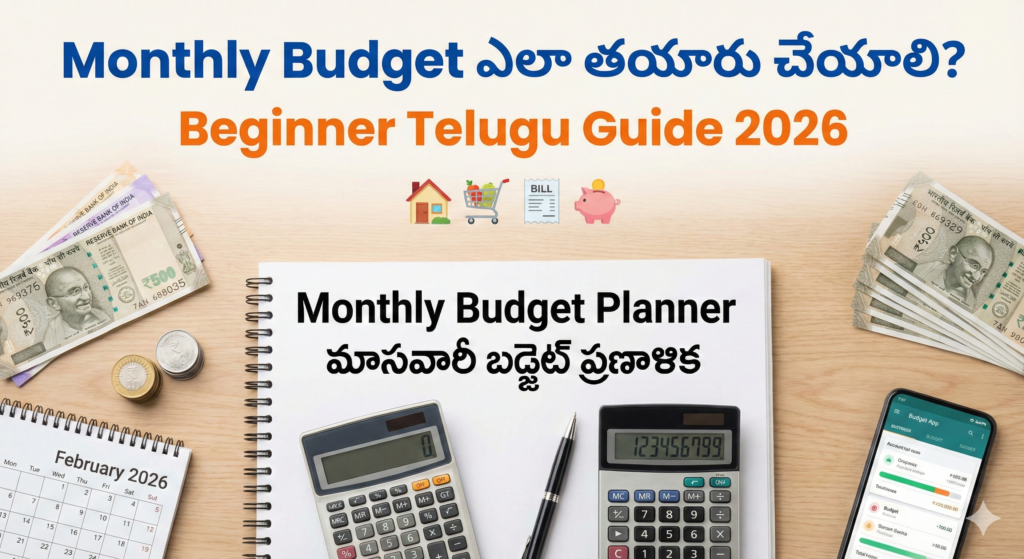 how to make monthly budget Telugu